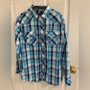 Young men’s button down shirt.